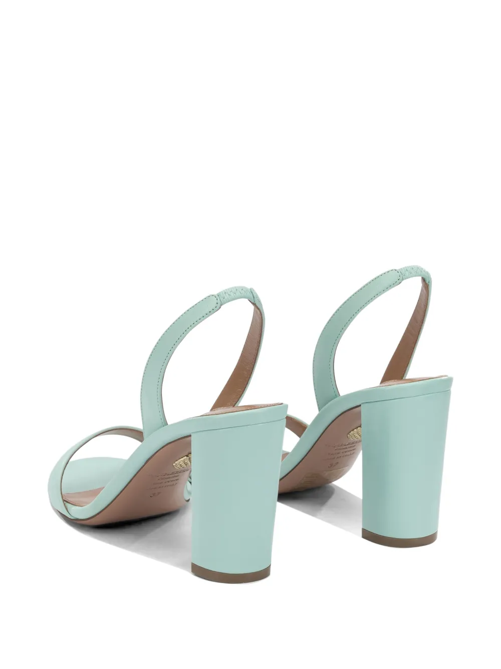 Aquazzura So Nude Block 85 sandals Blauw