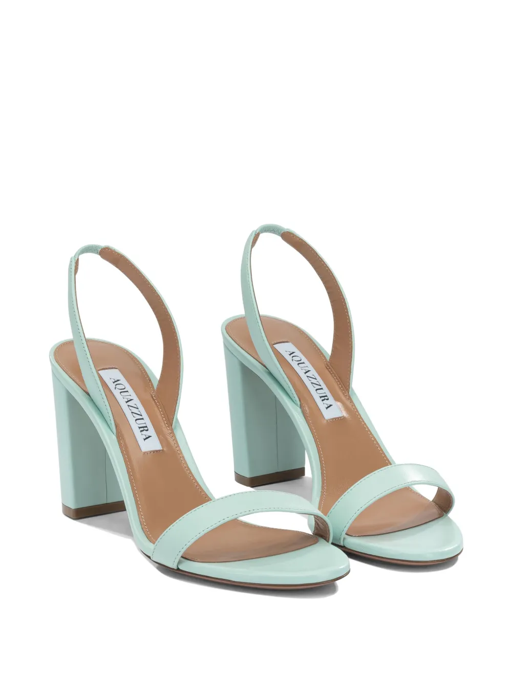 Aquazzura So Nude Block 85 sandals Blauw