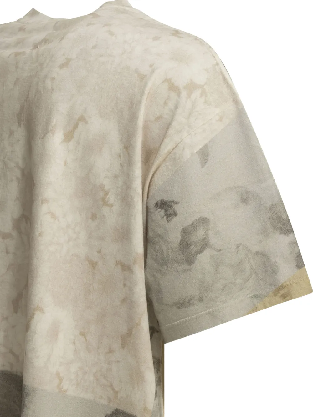 Maison Margiela T-shirt met bloemenprint Beige