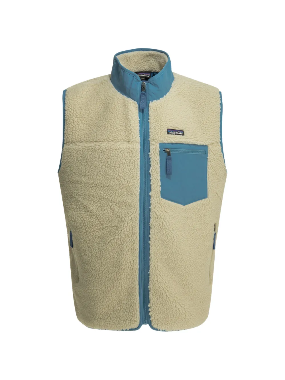 Patagonia fleece-texture panelled gilet - Nude