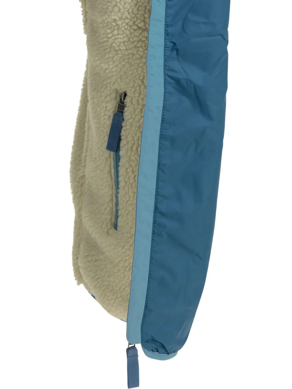Patagonia Gilet met fleece textuur en vlakken Beige
