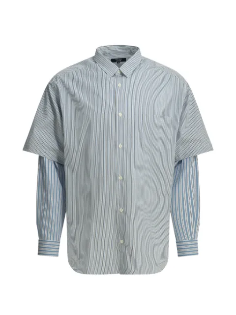 Comme des Garçons Homme striped layered-sleeve shirt