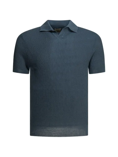 RAKKI open-knit polo shirt