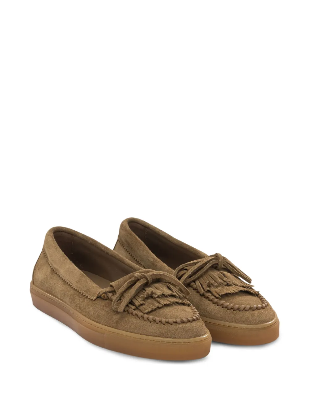 Copenhagen fringed suede loafers Bruin