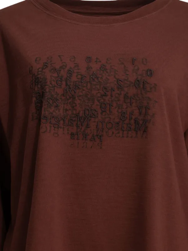 Maison Margiela ロゴ ロングTシャツ | ブラウン | FARFETCH JP