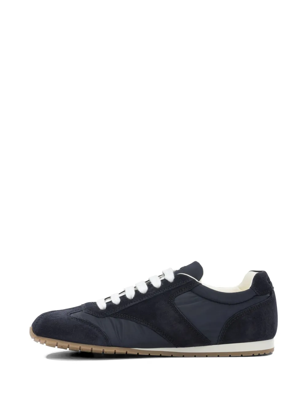 Prada suede-panelled sneakers - Blu