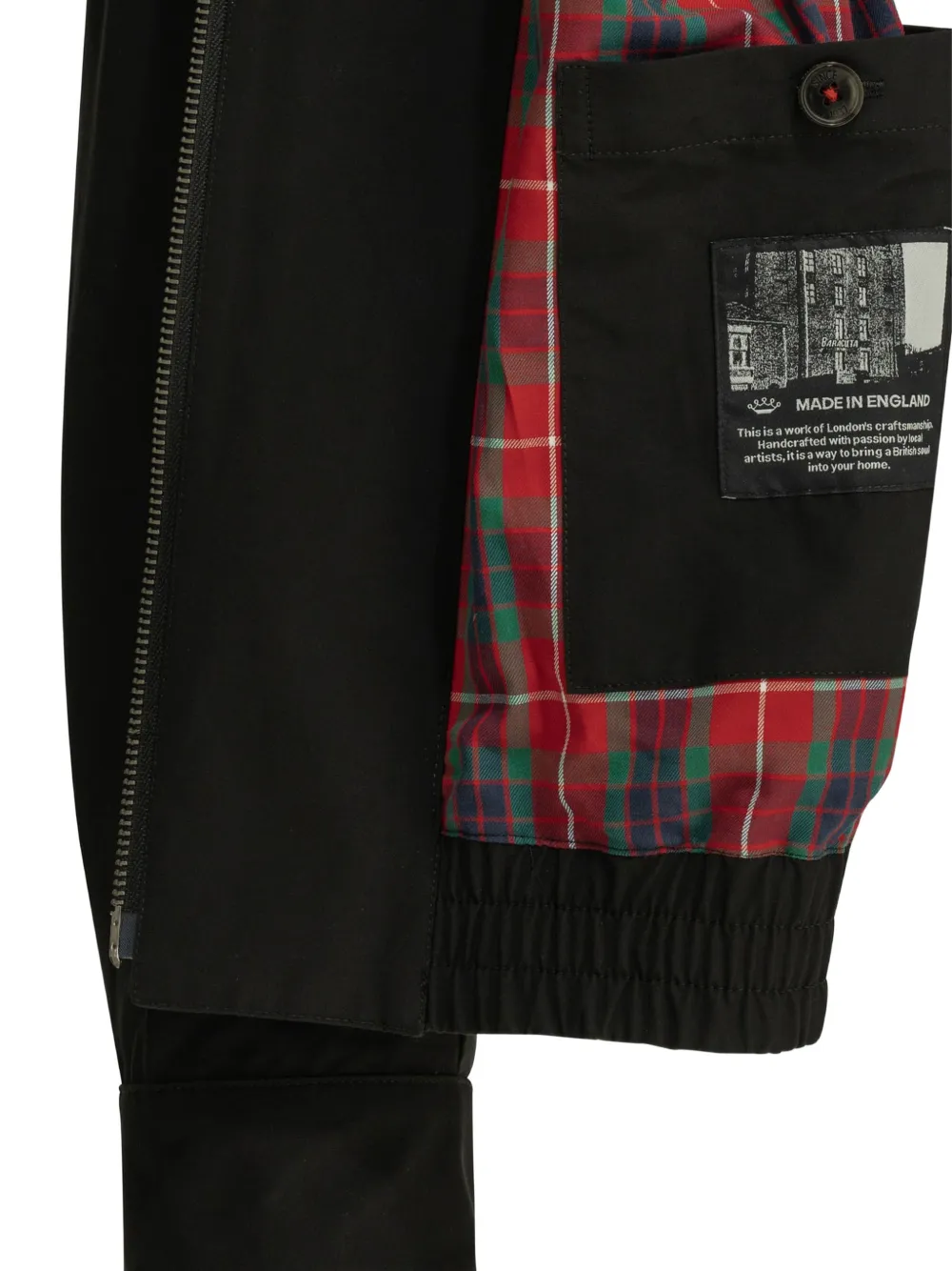 Baracuta Bomberjack met rits Zwart