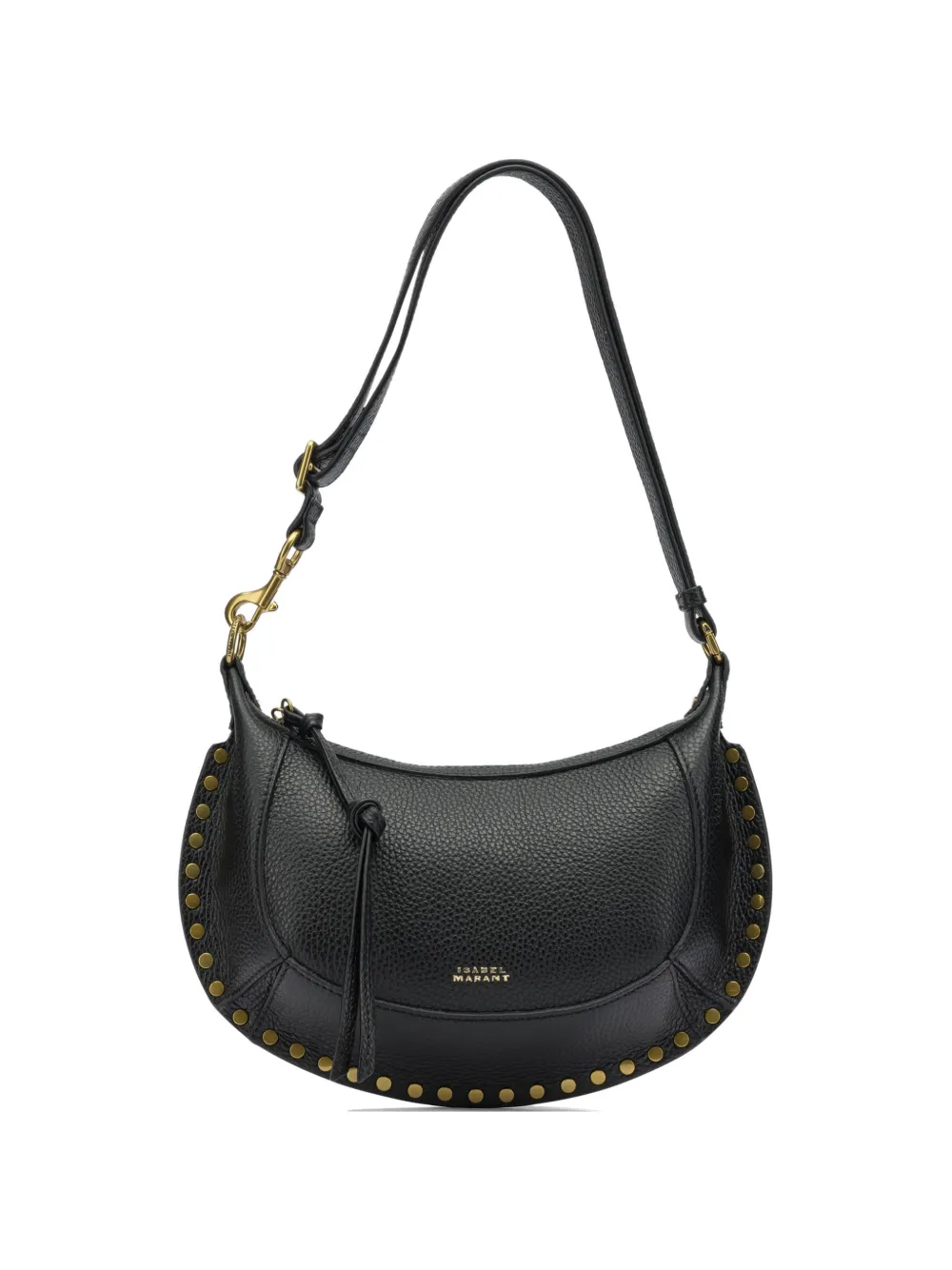 ISABEL MARANT Oskan Moon stud-embellished shoulder bag - Nero