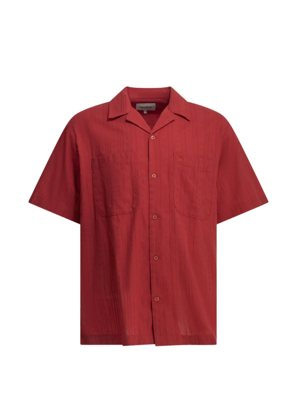 Carhartt WIP S/S Gareth striped shirt - Rosso