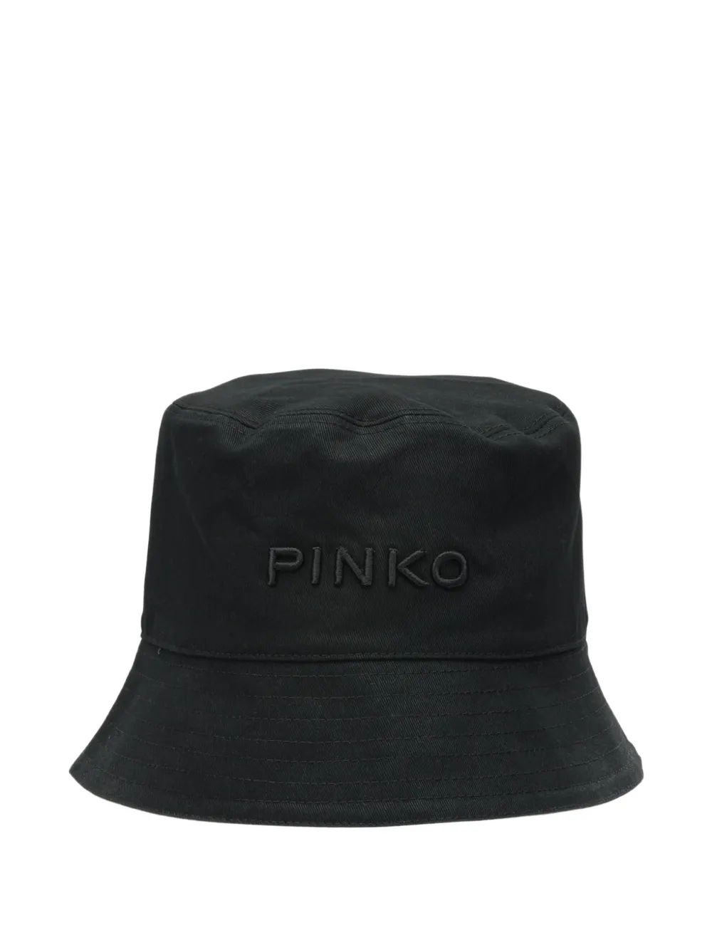 PINKO logo-embroidered bucket hat - Nero