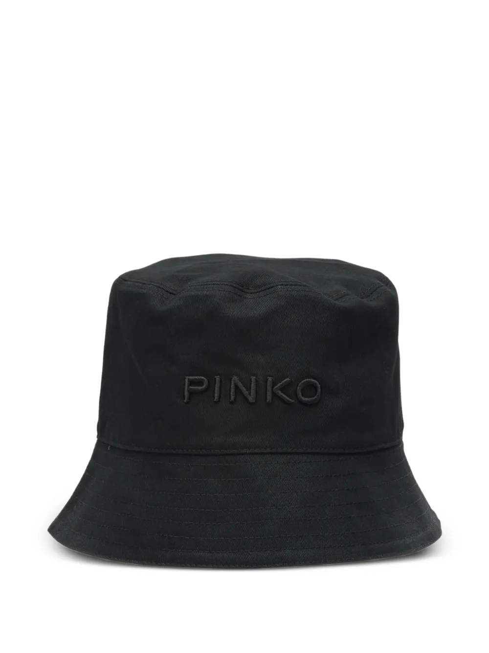 PINKO logo-embroidered bucket hat - Nero