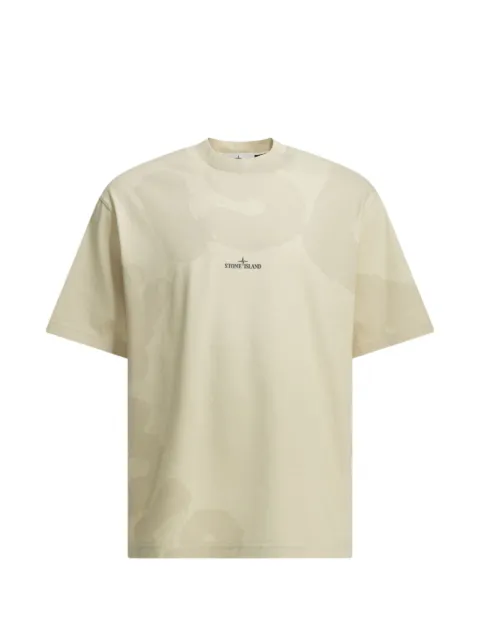 Stone Island logo-print compass T-shirt