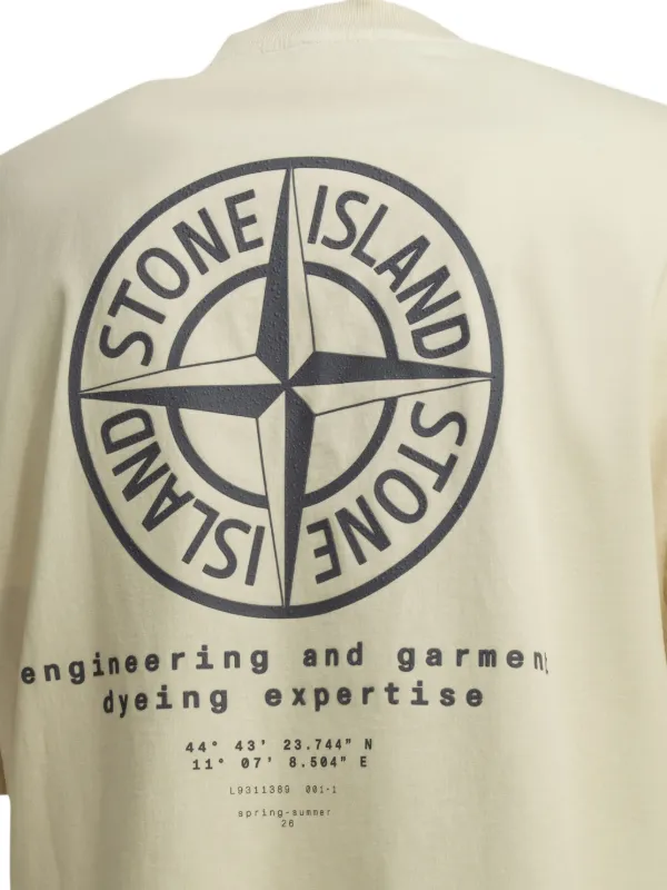 Stone Island logo-print Compass T-shirt | Neutrals | FARFETCH NO