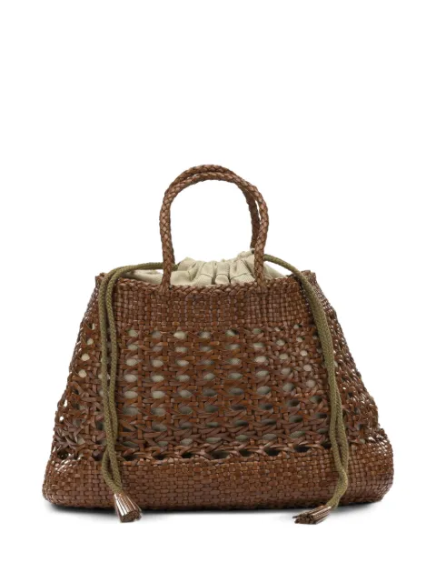 DRAGON DIFFUSION Santa Cano woven leather tote bag