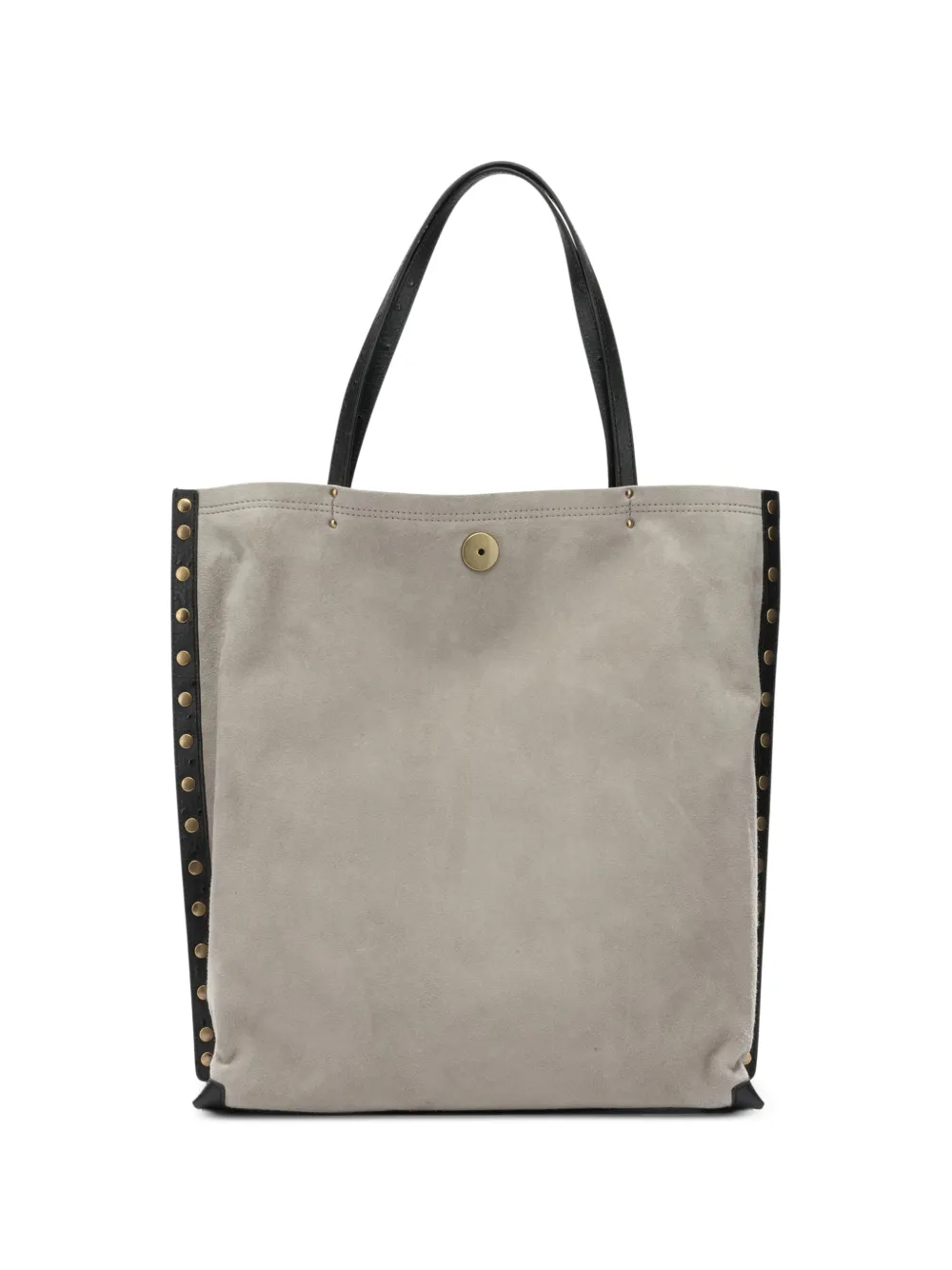 Zanellato Medium A'spasso suède shopper verfraaid met studs Grijs