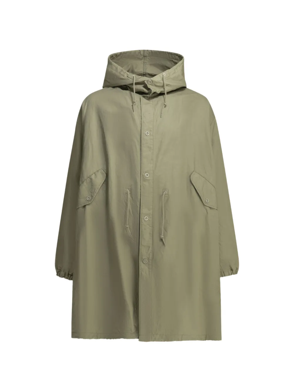 Comme des Garçons Homme hooded drawstring-waist coat - Verde