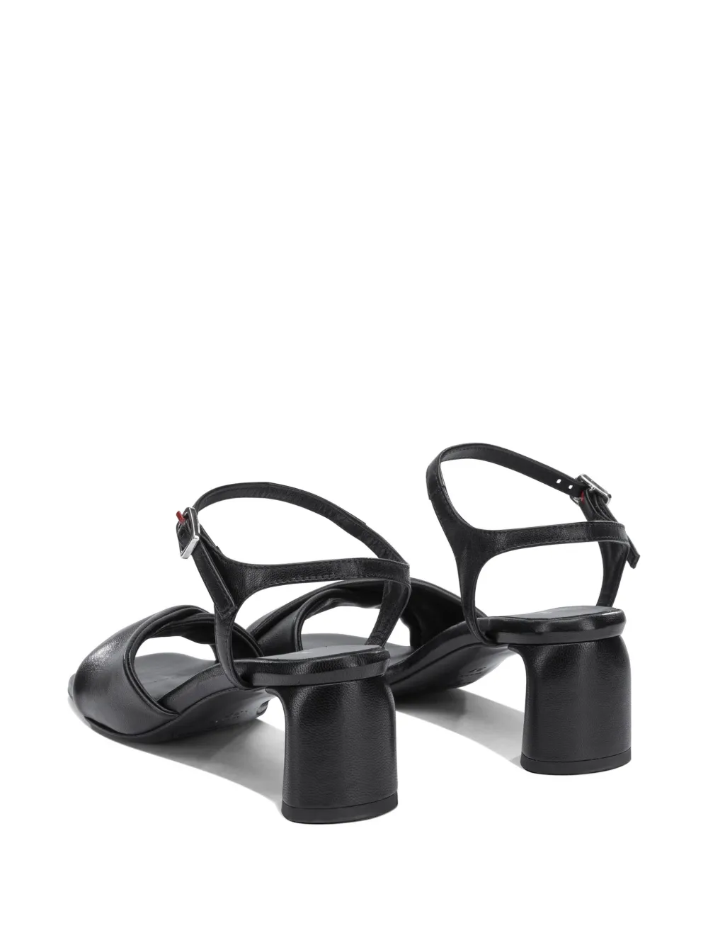 Halmanera Dally padded crossover-strap sandals Zwart