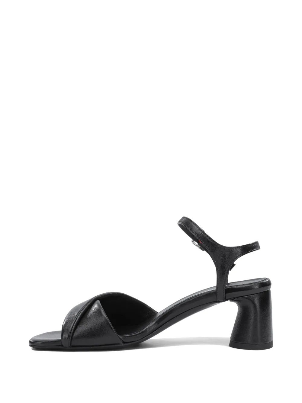Halmanera Dally padded crossover-strap sandals Zwart