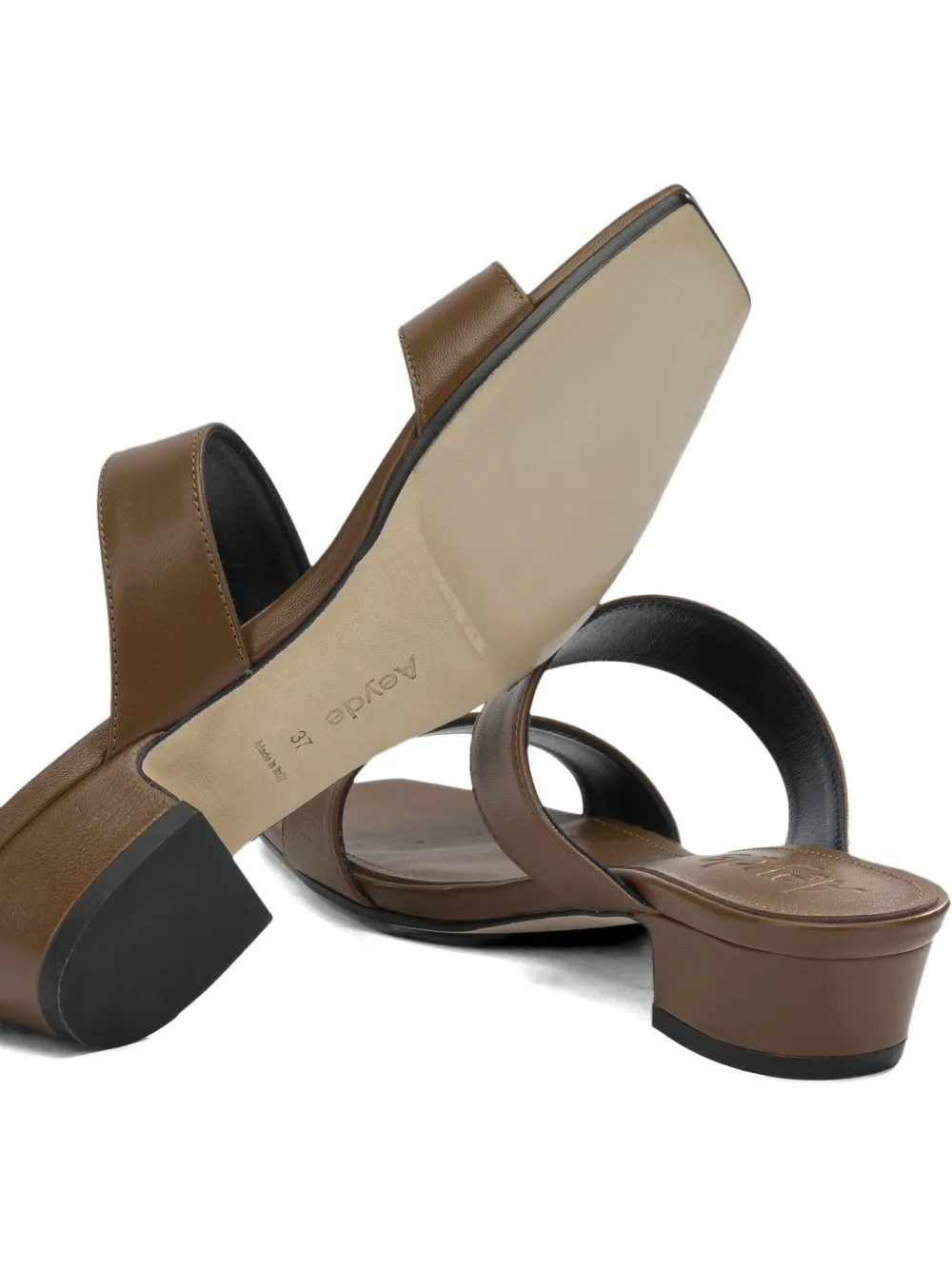 Aeyde Kemi square-toe sandals Bruin