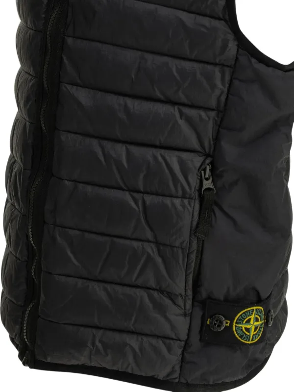 Stone Island Junior キルティング ベスト | ブラック | FARFETCH JP