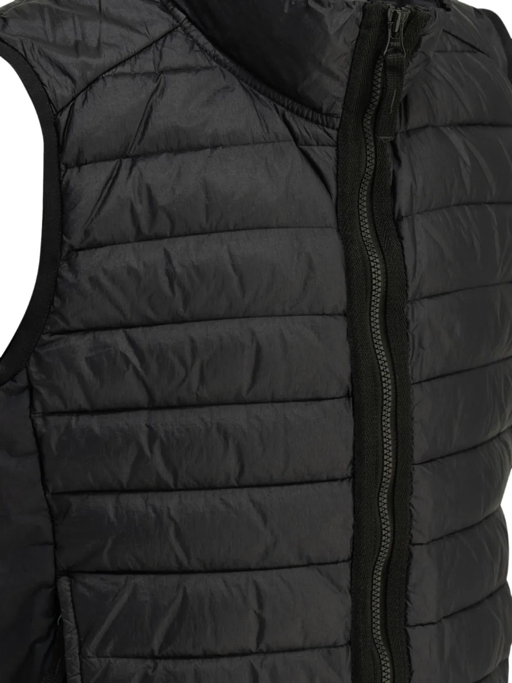 Stone Island Junior Gewatteerde bodywarmer met Compass-logopatch Zwart