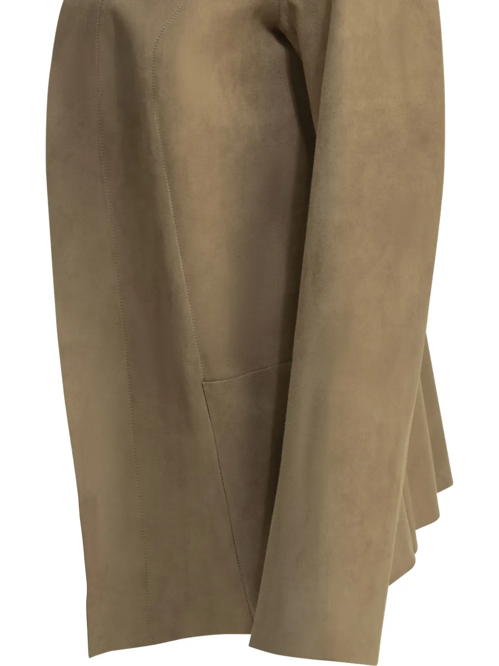 Salvatore Santoro Kraagloos suède jack Beige