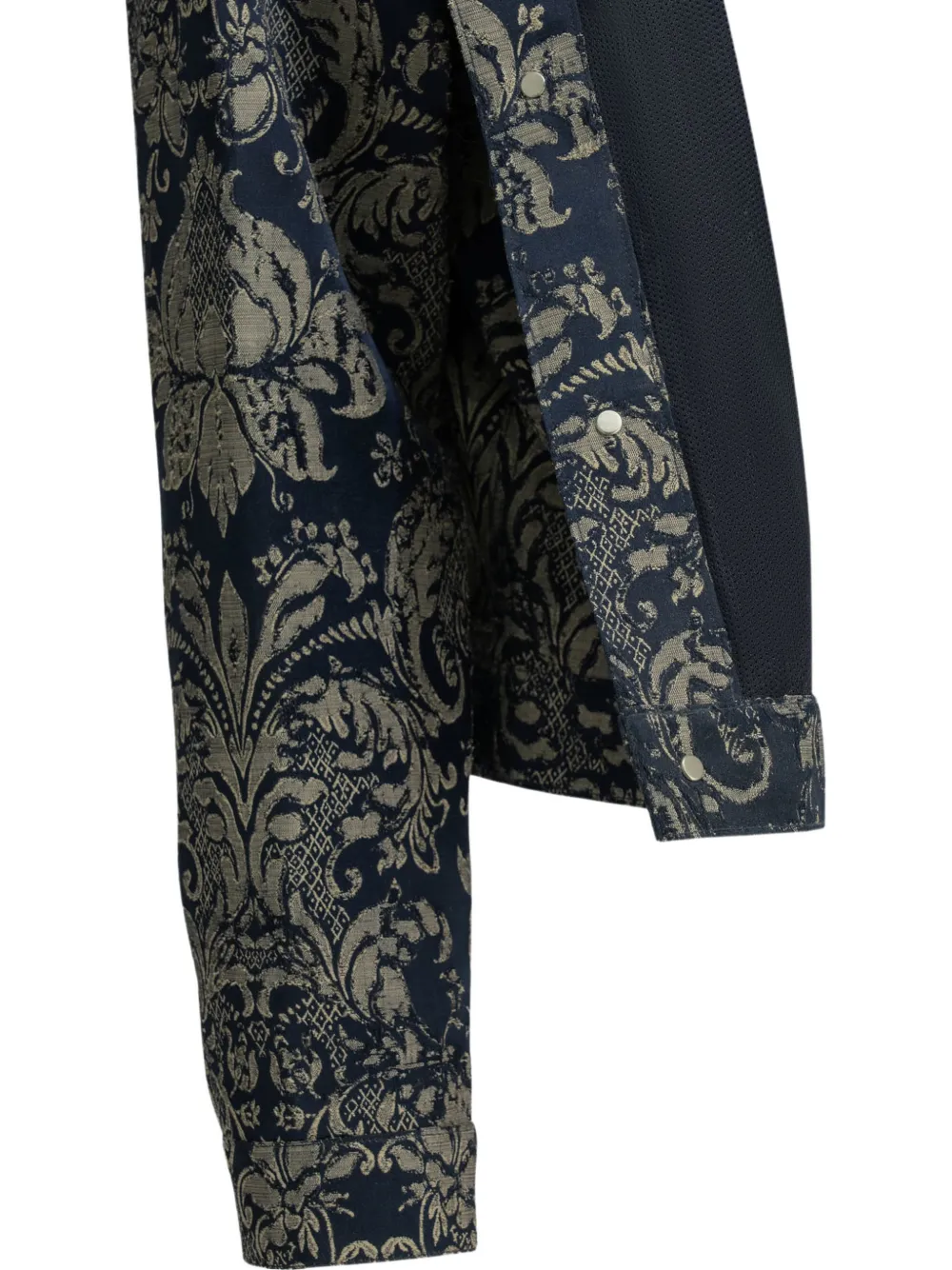 Junya Watanabe MAN x Levi's denim jack met damask-patroon Blauw