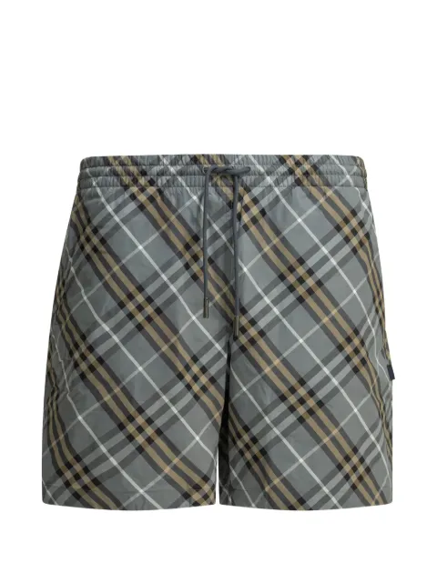 Burberry check swim shorts