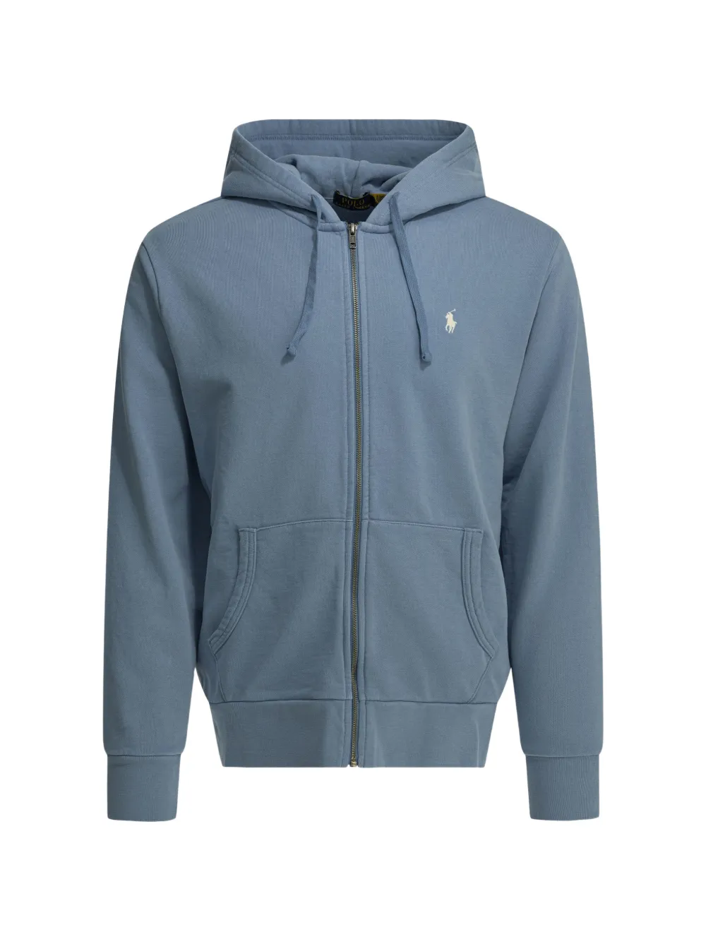 Polo Ralph Lauren logo-embroidered zip-up hoodie - Blau
