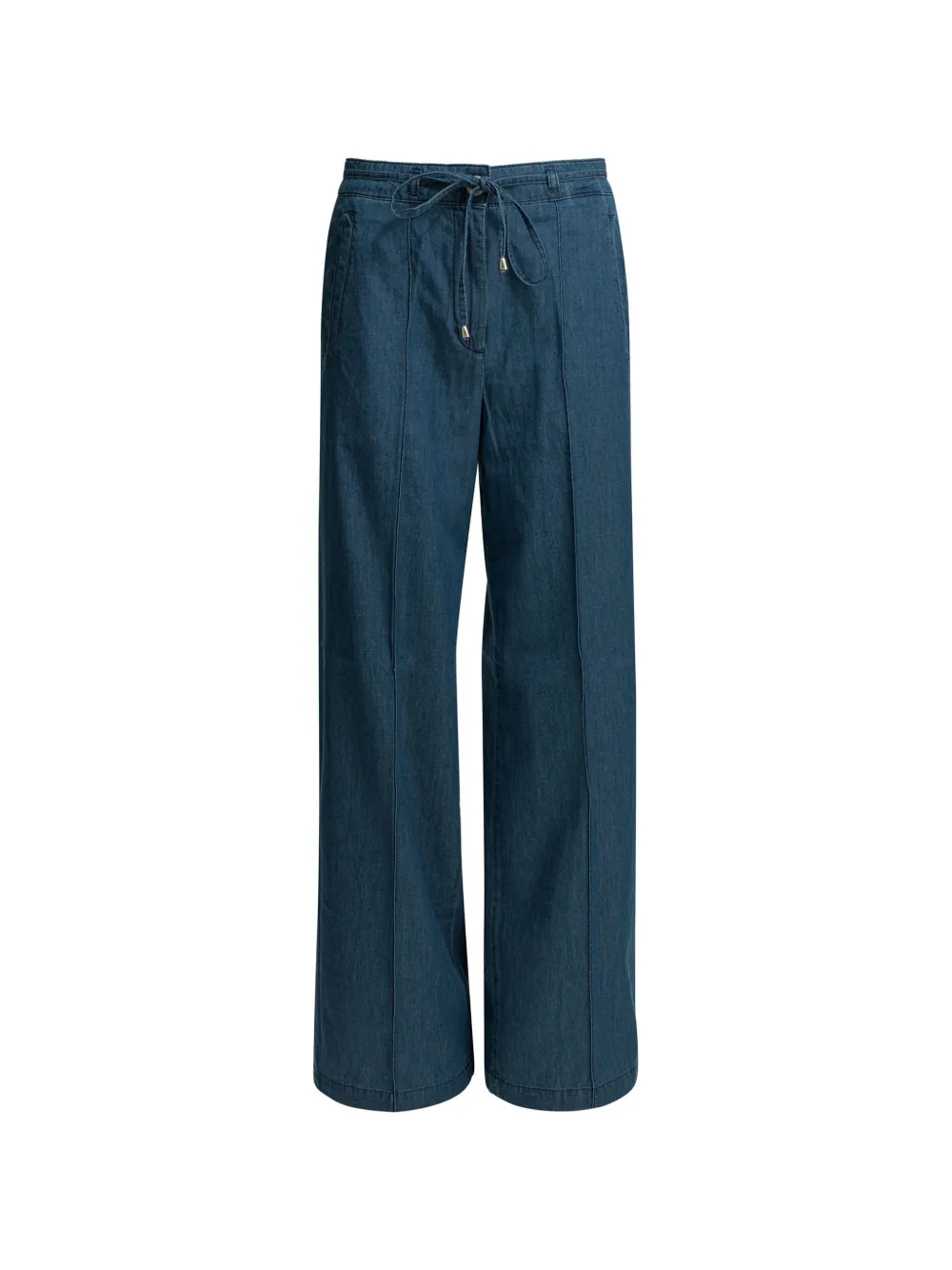 Shaft Jeans drawstring-waist wide-leg jeans - Blu