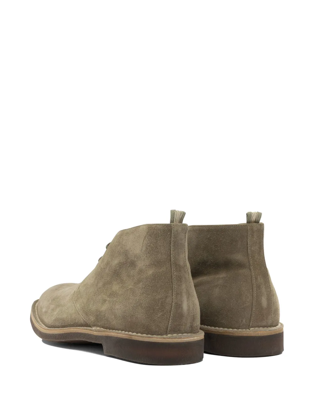 Officine Creative suede lace-up boots Beige