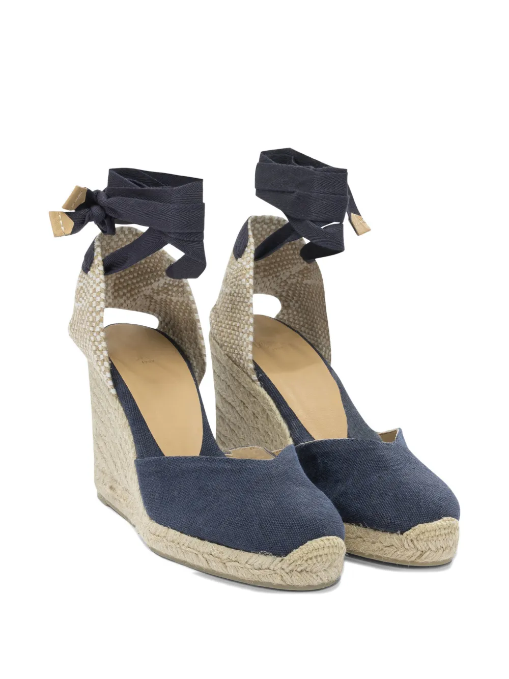 Castañer Chiara espadrilles met sleehak Blauw