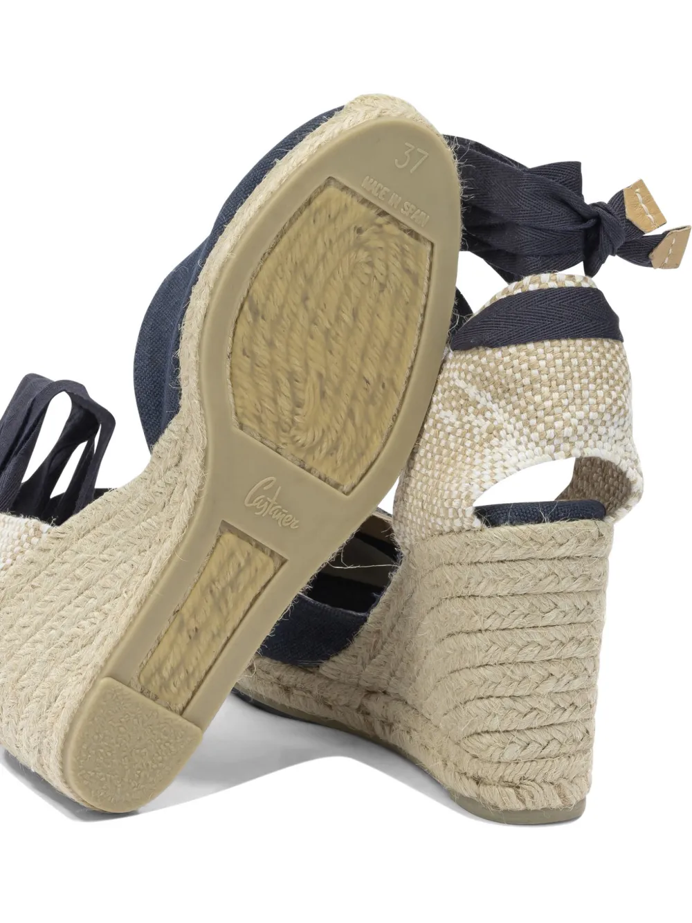 Castañer Chiara espadrilles met sleehak Blauw