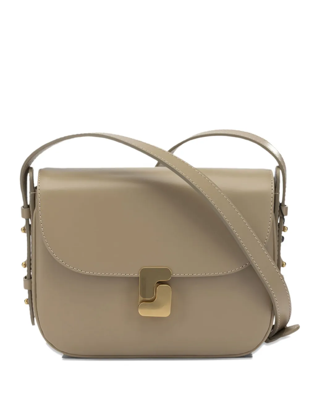 Soeur mini Belissima leather crossbody bag - Toni neutri