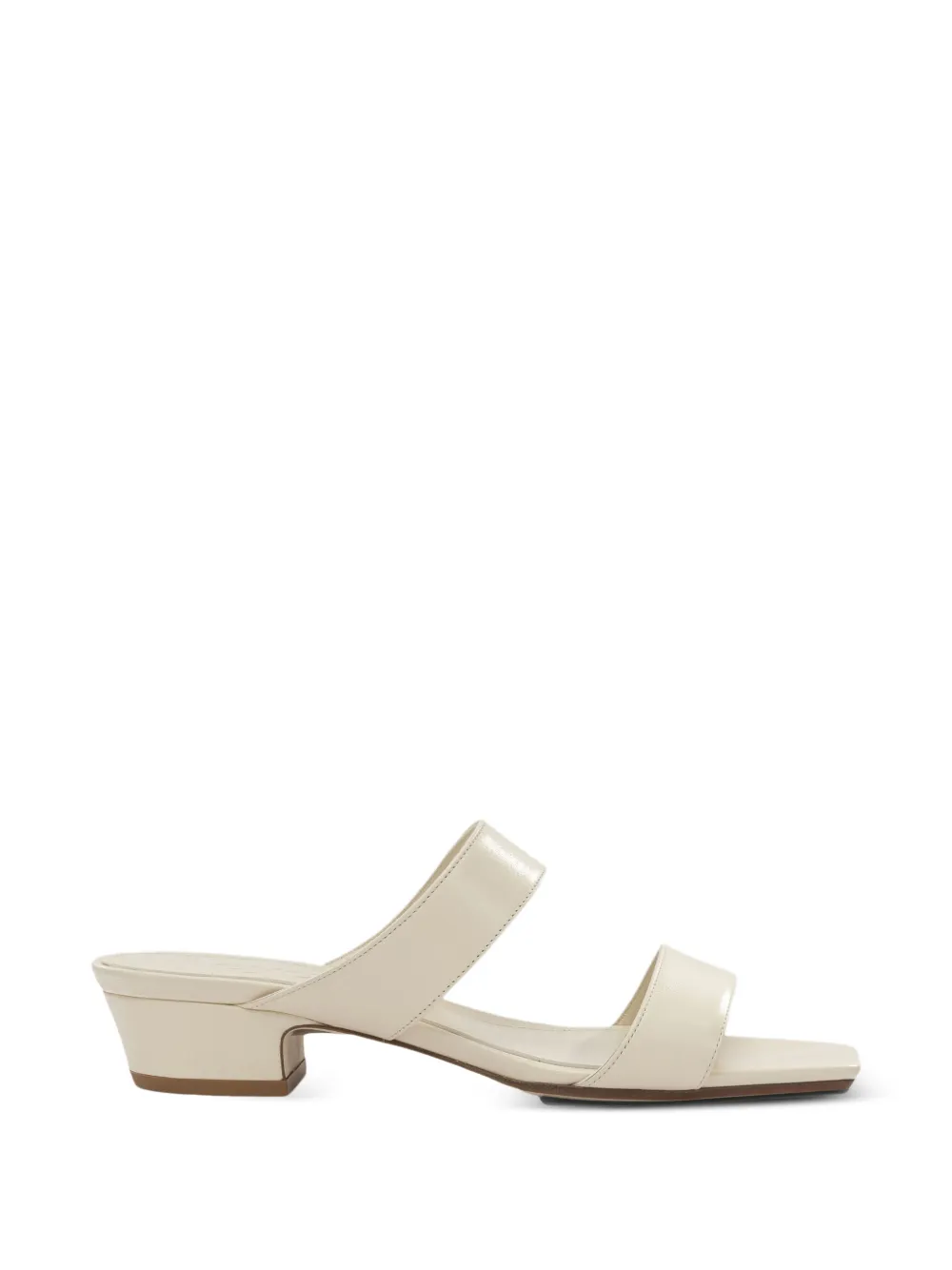 Aeyde Kami double-strap square-toe sandals Beige