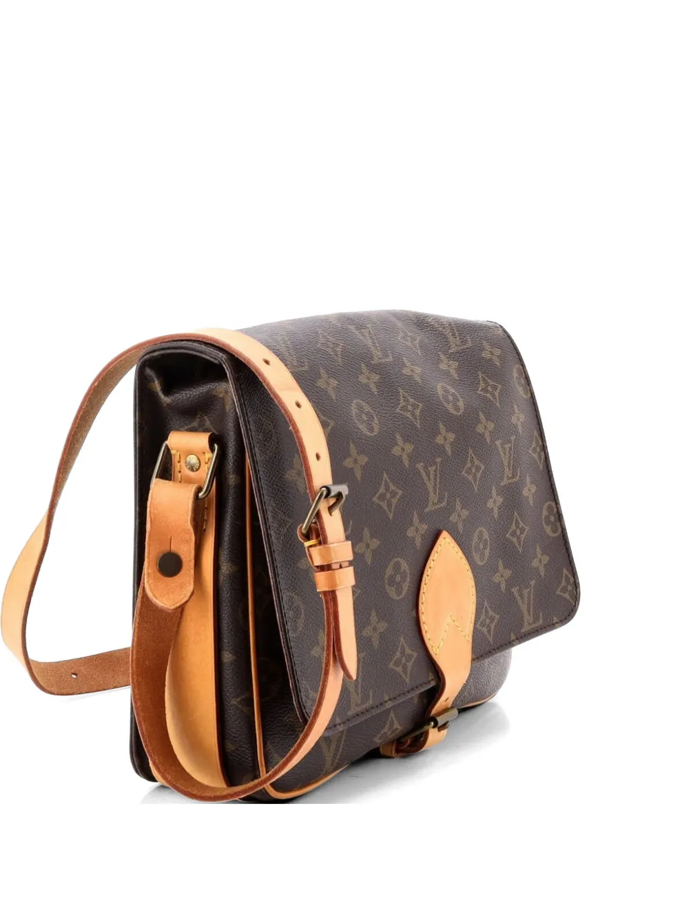 Louis Vuitton Pre-Owned Cartouchiere Handbag Monogram Canvas GM crossbody bag - Marrone