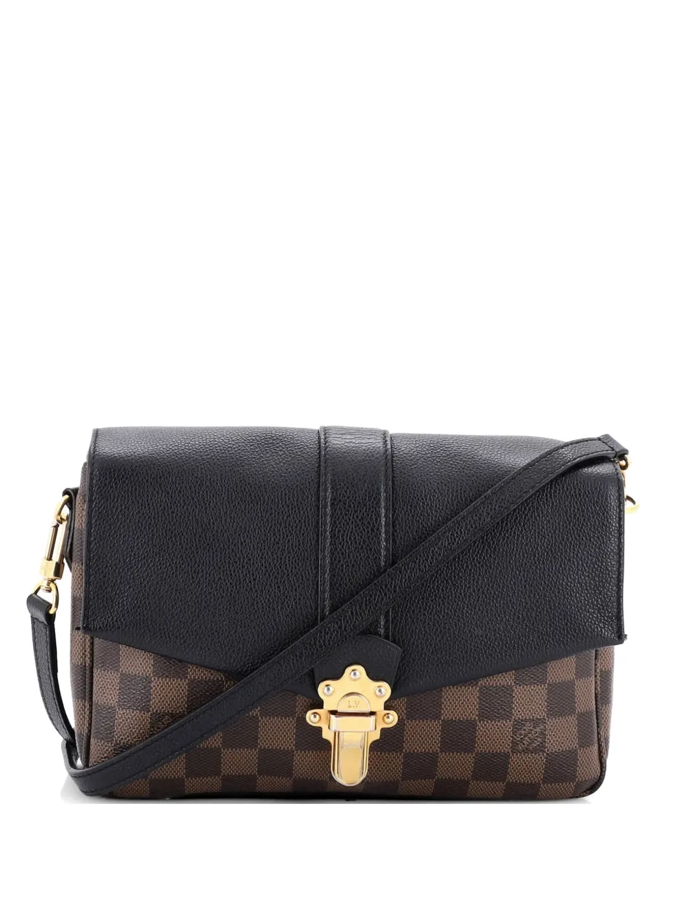 Louis Vuitton Pre-Owned Clapton Handbag Damier and Leather PM crossbody bag - Marrone