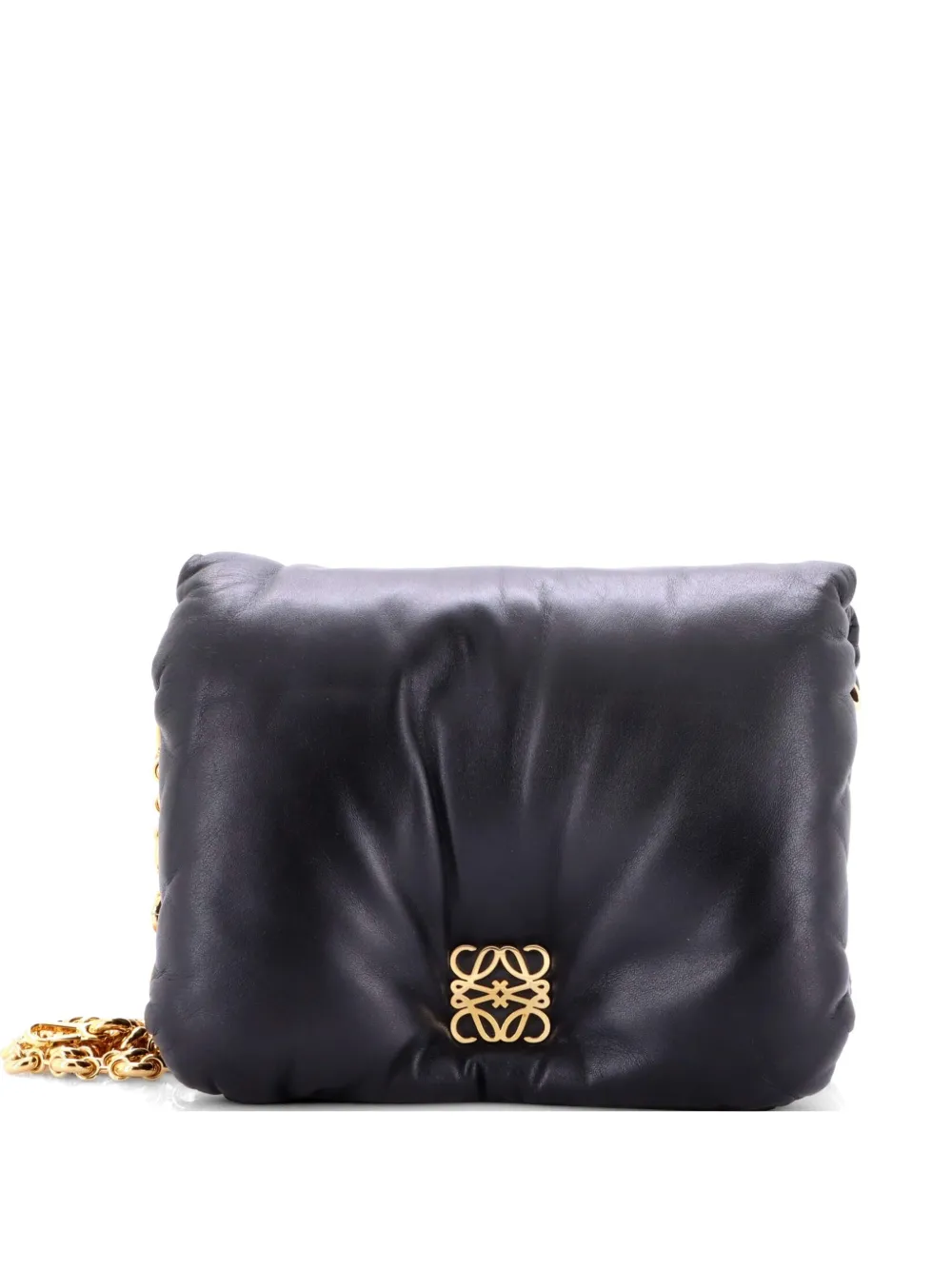 Loewe Pre-Owned Goya Puffer Bag Leather Medium shoulder bag - Nero