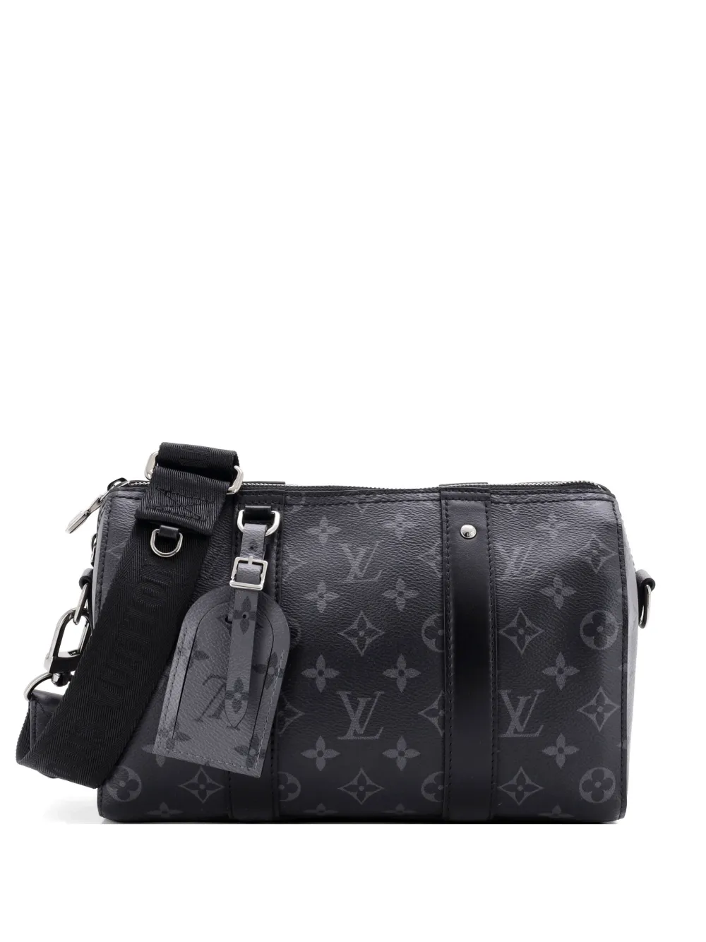Louis Vuitton Pre-Owned City Keepall Bag Reverse Monogram Eclipse Canvas crossbody bag - Nero