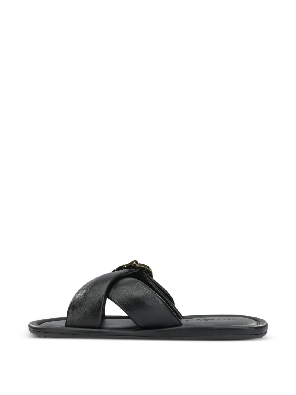 Ferragamo Gancini sandals Zwart