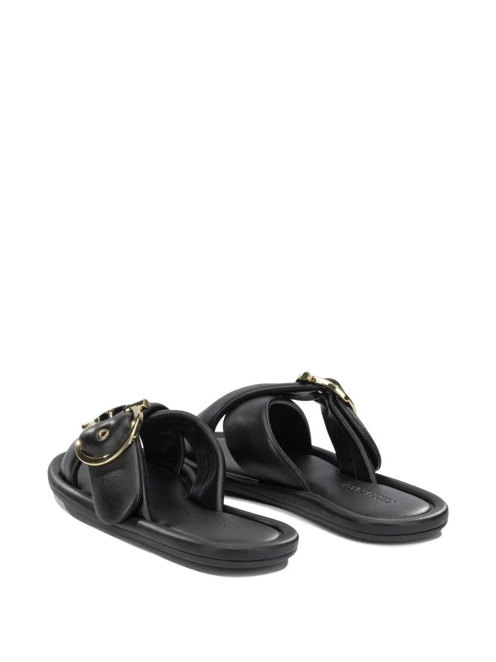 Ferragamo Gancini sandals Zwart