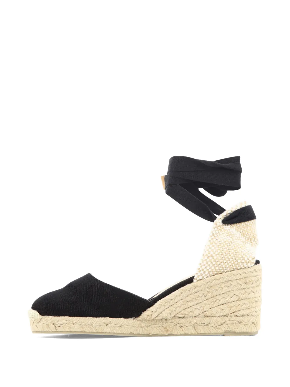 Castañer Carina espadrilles met sleehak Zwart