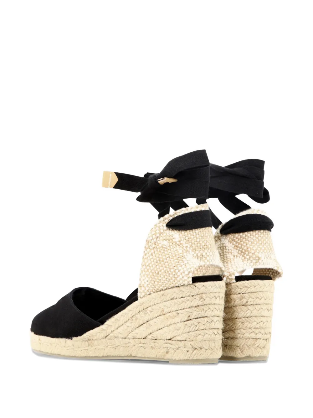 Castañer Carina espadrilles met sleehak Zwart