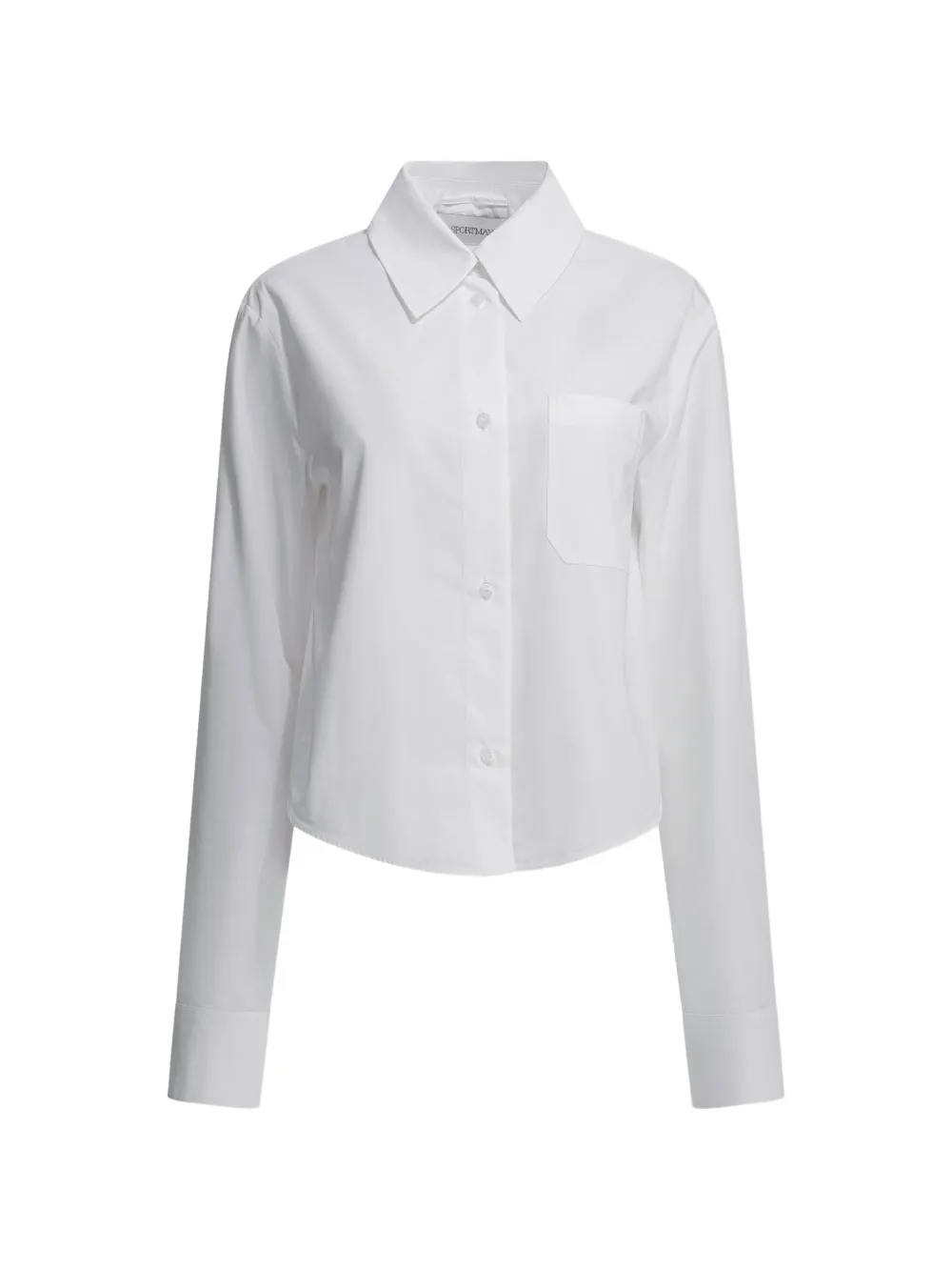 Max Mara pleated-back chest-pocket shirt - Bianco
