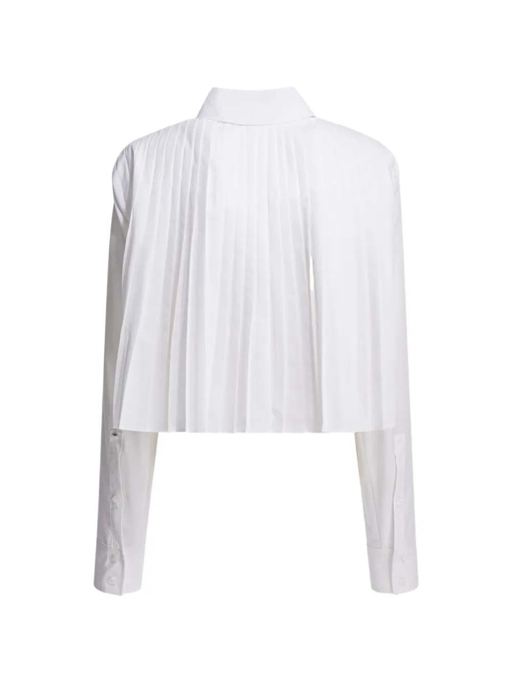Sportmax Blouse met plooien en borstzak Wit