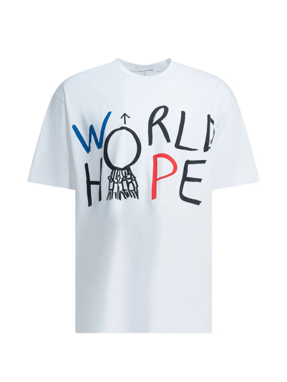 Comme Des Garçons Shirt graphic-print cotton T-shirt - Weiß