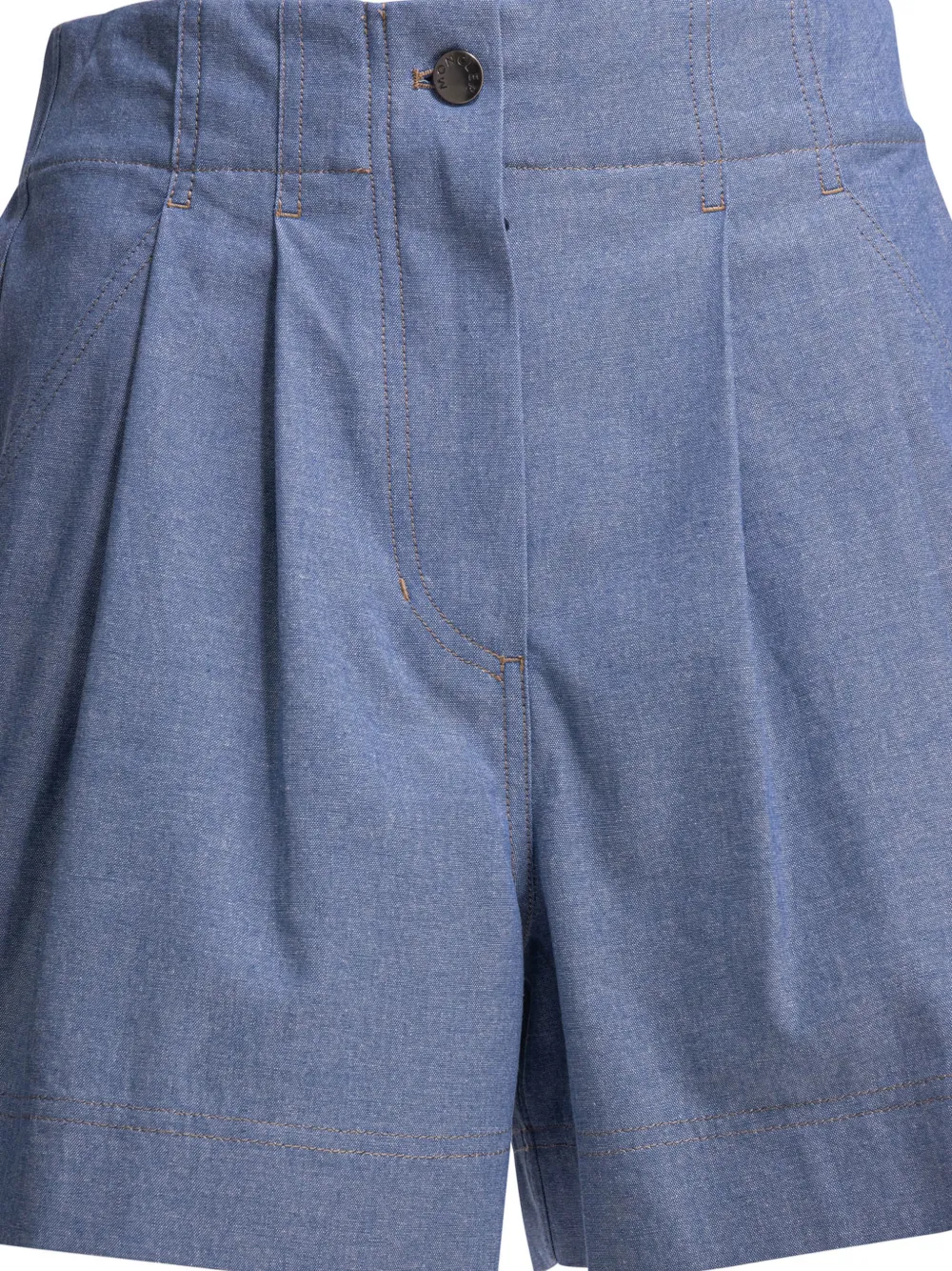 Moncler Grenoble High waist shorts Blauw