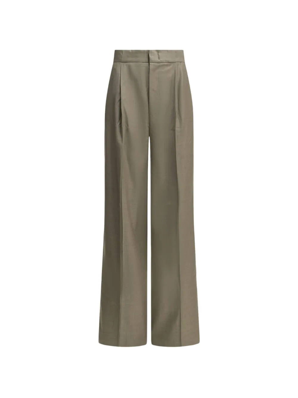 SA SU PHI Bogart pleated wide-leg trousers - Verde