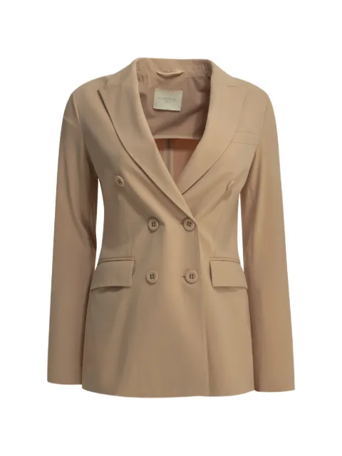 Circolo 1901 double-breasted peak-lapel coat