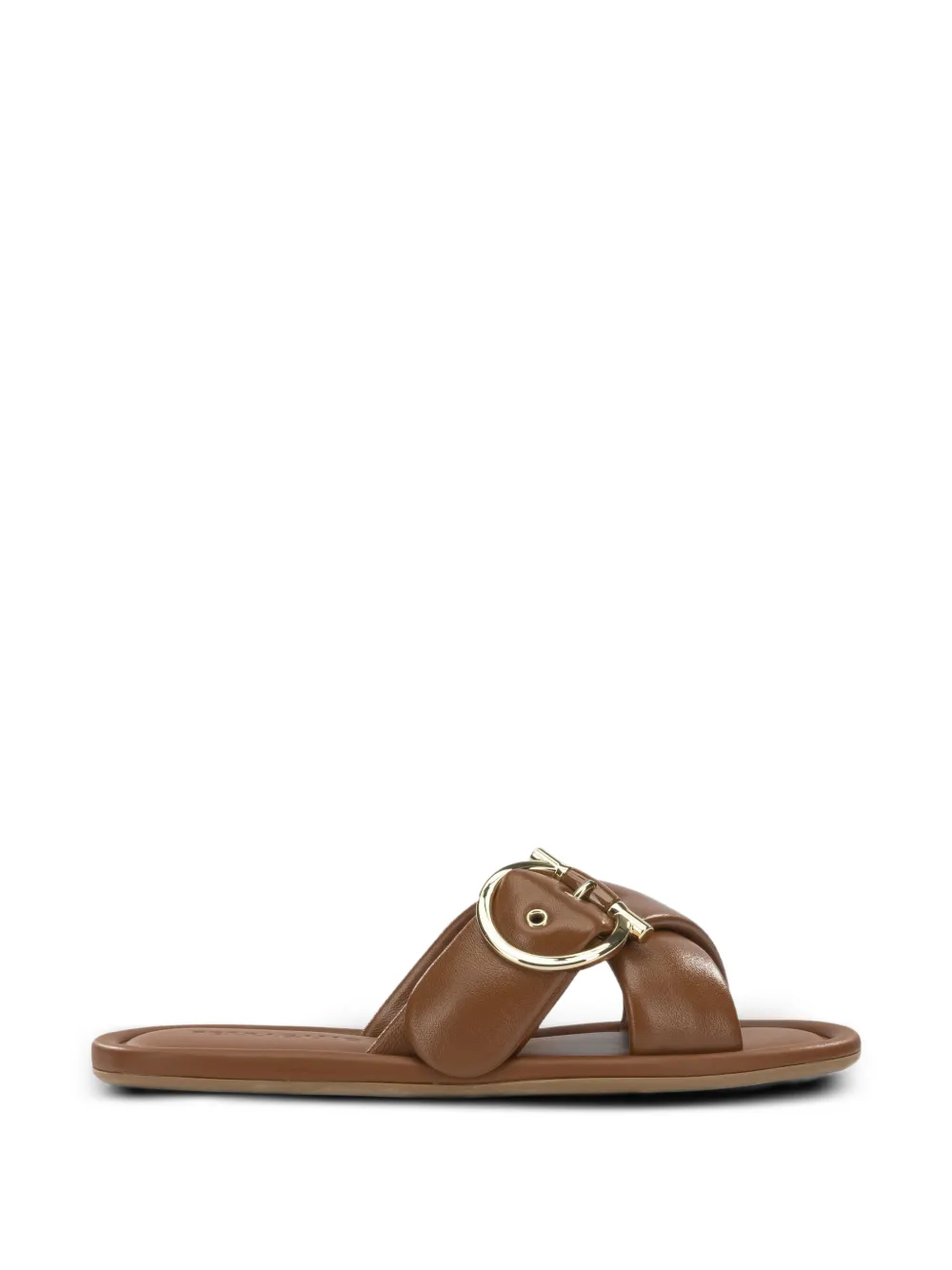 Ferragamo Elyzia buckle-detail crossover sandals - Marrone
